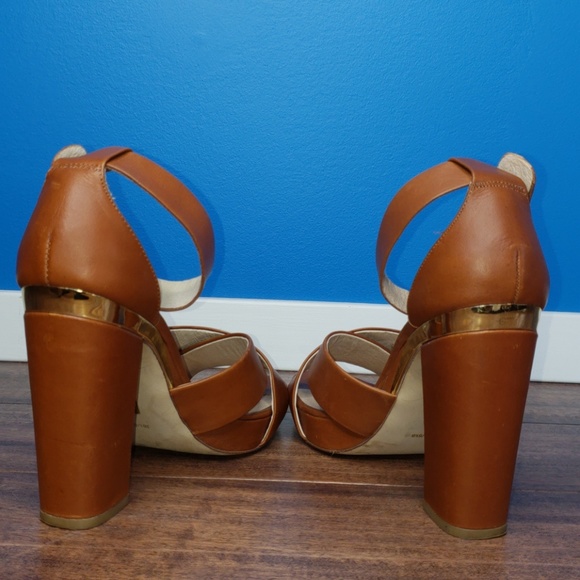 Louise et cie Cognac "Barbados" Platform Sandals - Picture 4 of 8